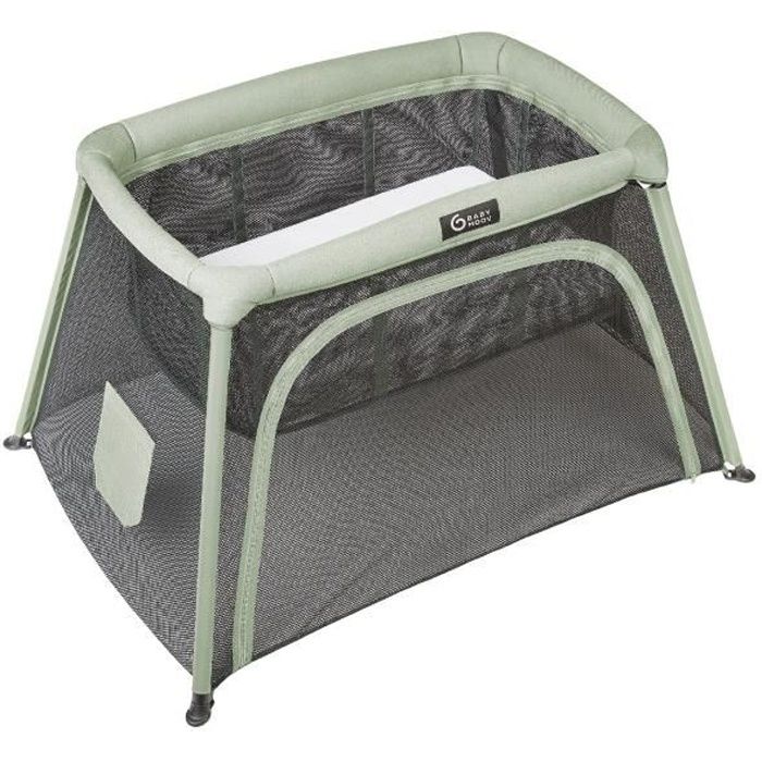 Babymoov Lit parapluie 3-en-1 Moov and Comfy - Dès la Naissance et jusqu'à 4 ans - Berceau Grand Lit d'appoint & Aire de jeux