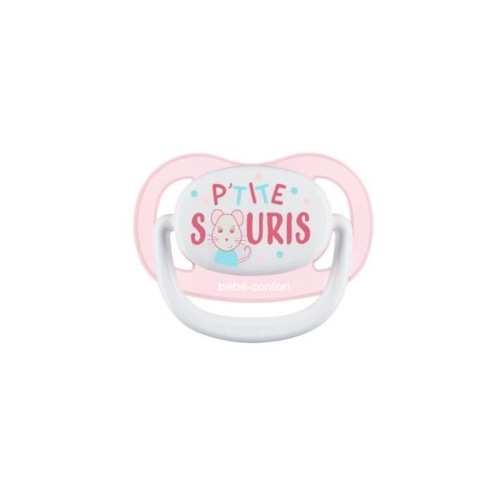 BEBE CONFORT 2 Sucettes Physio Air Confort Silicone 18/36 - Bleu & Rose - P'tite Souris