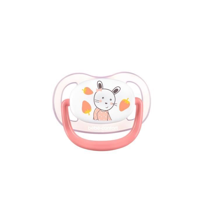 BEBE CONFORT 2 Sucettes Physio Air Confort Silicone 0/6 - Rose & Jaune - The Gardener