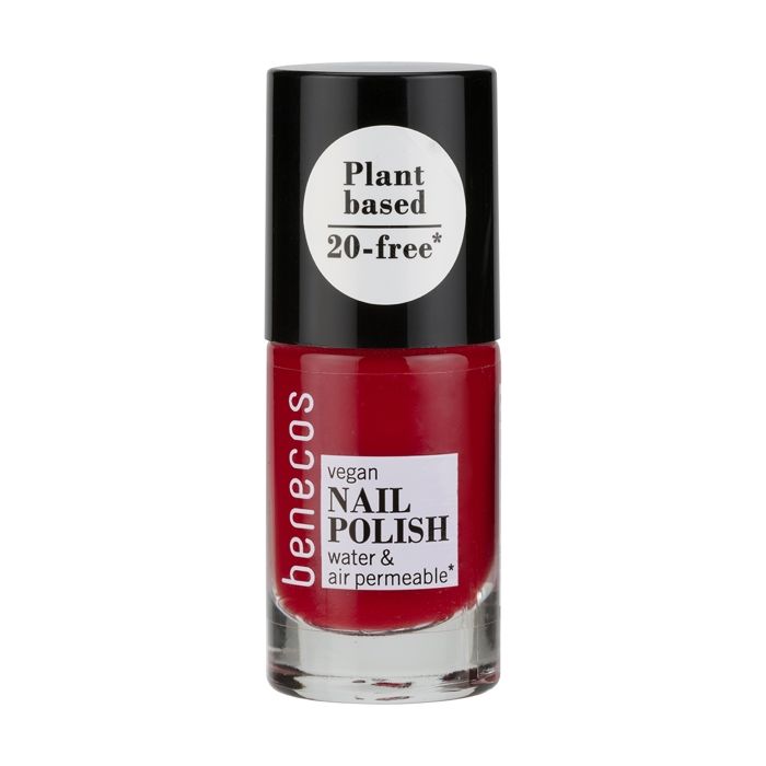Vernis à Ongles - Benecos - Rouge Tendance - 5ml - Vegan - Longue Durée - 8-Free