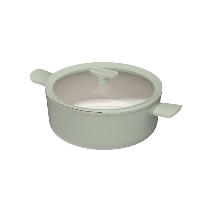 BergHOFF Marmite antiadhérente avec couvercle Balance Sage 28cm - Leo