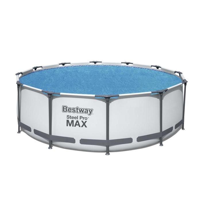 Bâche solaire - BESTWAY - Ronde 3.56m - Synthétique - Efficacité optimale - Facile à utiliser