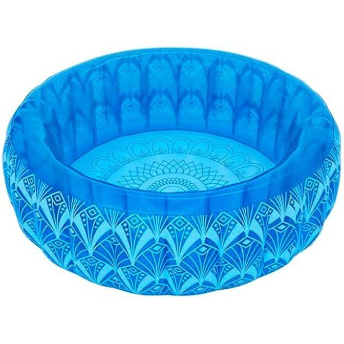 Piscine familiale gonflable - BESTWAY - Bohemian Blue - 168 cm x 168 cm x 53 cm - Design bohème - Robuste