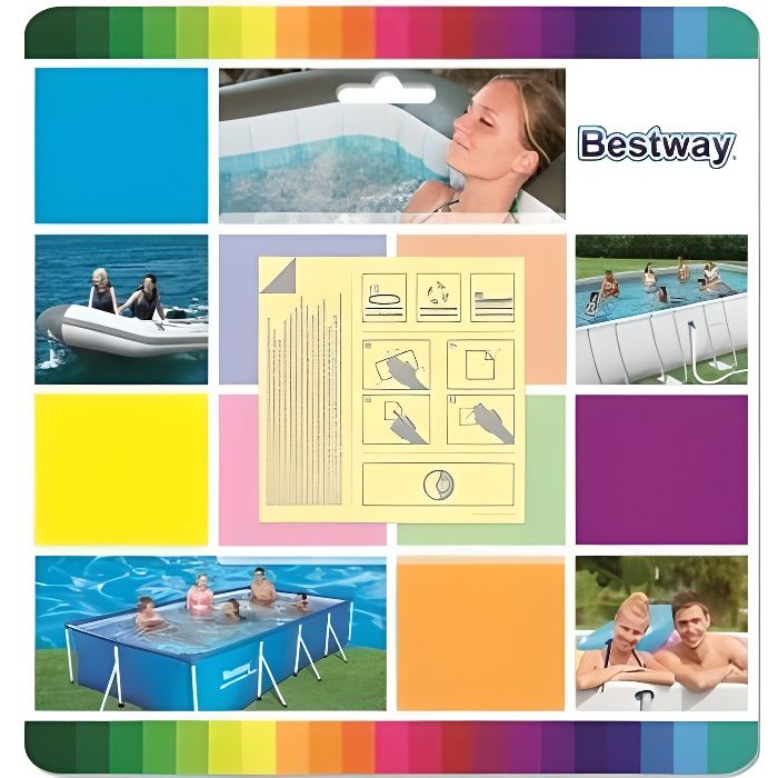 BESTWAY 10 Super patchs de réparation de 42,3 cm2