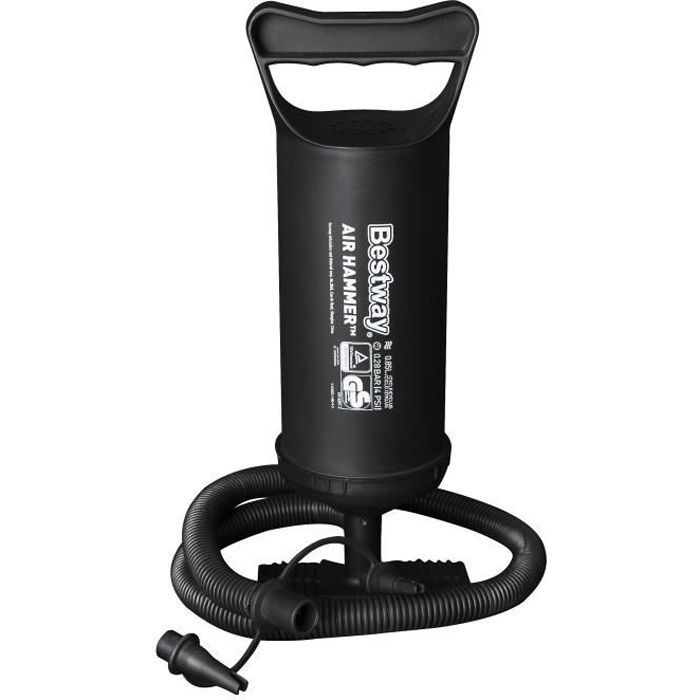 BESTWAY Pompe à air Air hammer 2 x 860 cc - 30 cm - 3 embouts