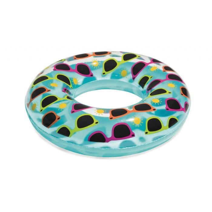 Bouée gonflable pour enfant Designer swim ring 76cm - Bestway UNI Jaune