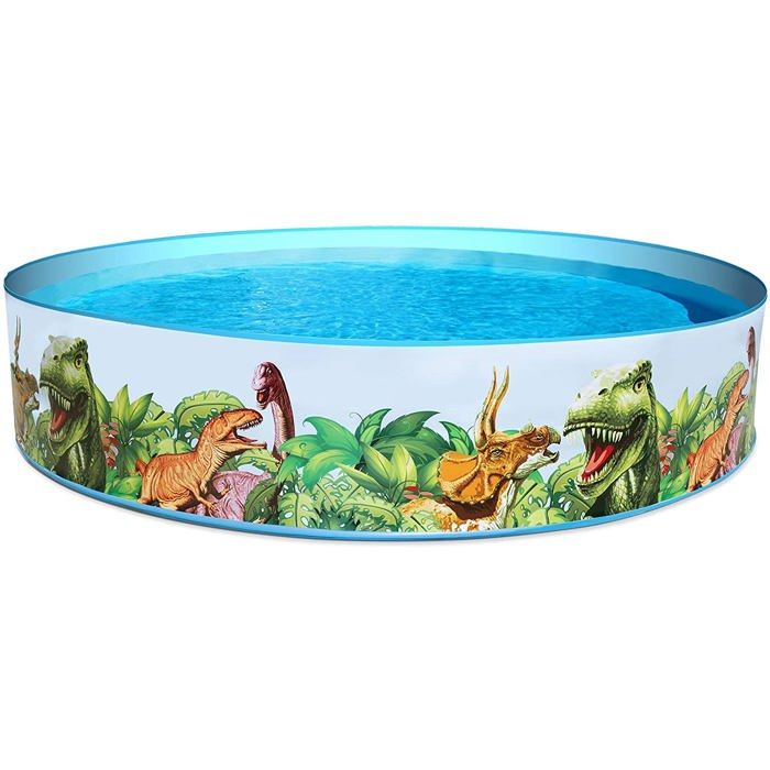Piscine Gonflable pour Enfants Bestway Dinosaures 244x46 cm Forme Ronde PVC