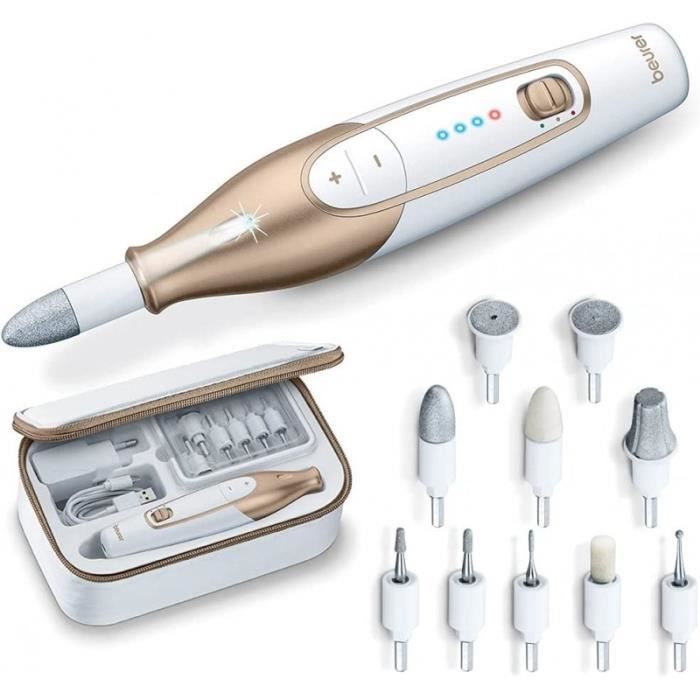 Kit manucure-pédicure électrique BEURER MP 64 avec 10 embouts de haute qualité