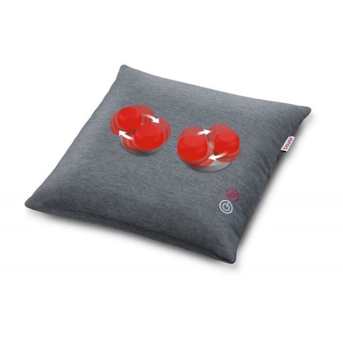 Coussin de massage Shiatsu BEURER MG 135 - Dos, cou, épaules, jambes - 18W