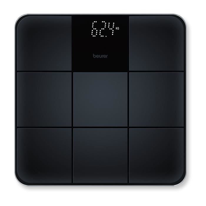 BEURER GS 235 Pèse-personne en verre - Noir