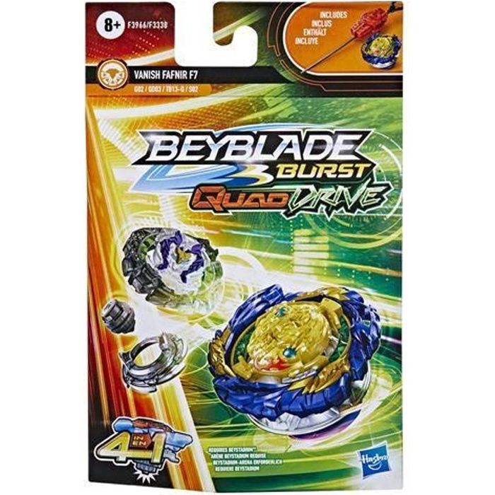 Starter Pack Beyblade Lanceur et Toupie Burst QuadDrive Modèle aléatoire Multicolore