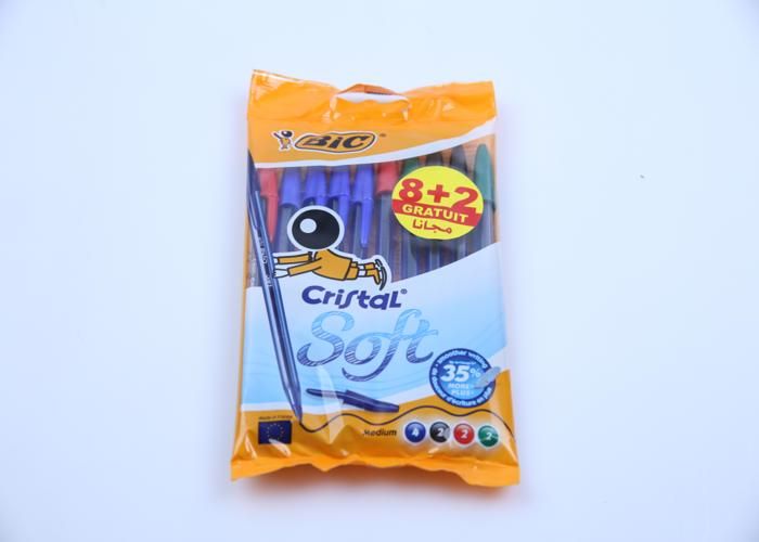 Ensemble de Stylos Bic Cristal Soft 1,2 mm (8 + 2 pcs) (Refurbished A+)