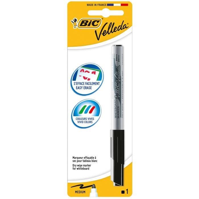 BIC® - Feutre effaçable à sec noir Velleda® 1741 - Medium
