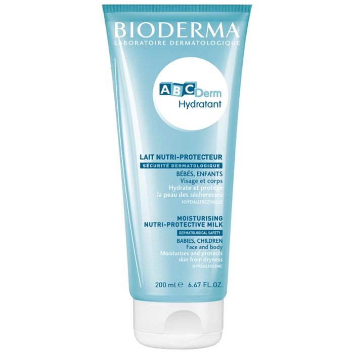 41766 Bioderma Abcderm Lait Hydratant Bébé Visage et Corps 200 ml