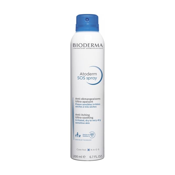 Bioderma Atoderm SOS Spray Anti-Démangeaisons Peaux Très Sèches Atopiques 200ml