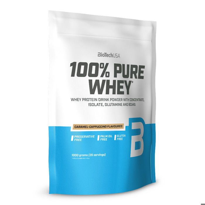 Whey concentrée 100% Pure Whey - Caramel Cappucino 1000g