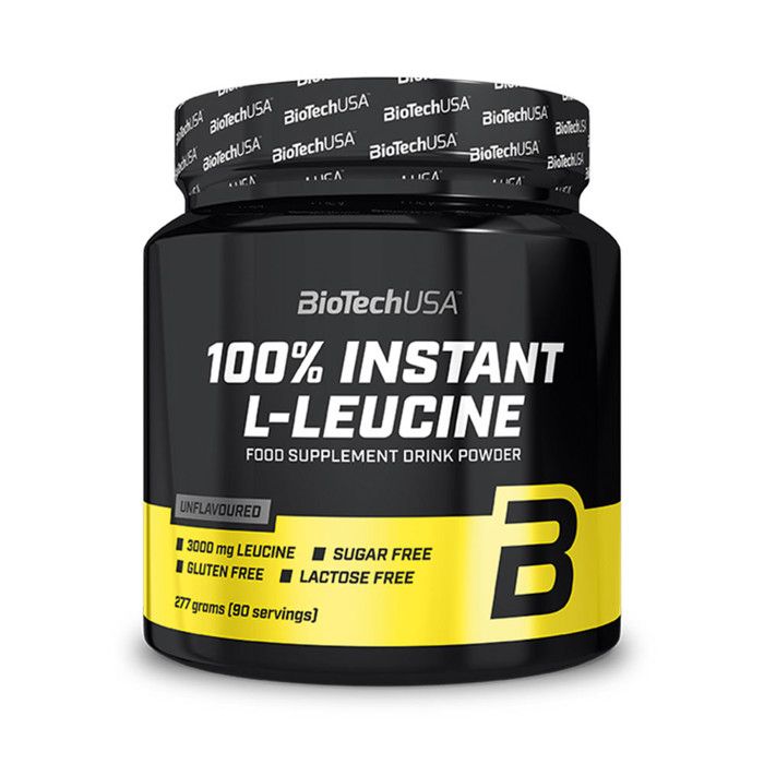 L-Leucine BioTech USA - 100% Instant L-Leucine - Saveur neutre 277g