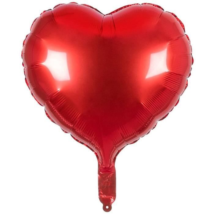 Boland ballon en feuille hart 40 x 45 cm rouge