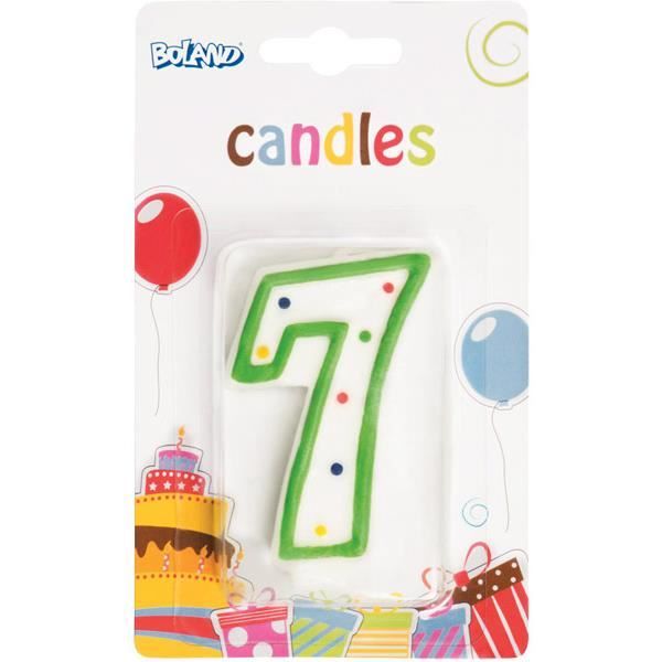 Bougie anniversaire chiffre 7