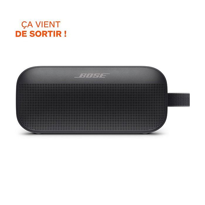 BOSE Soundlink Flex - Enceinte Bluetooth - Etanche jusqu'à 1m - Autonomie 12h - Noir