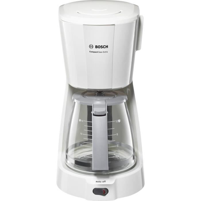 Cafetière filtre BOSCH CompactClass Extra - Blanc - 15 tasses - 1100W