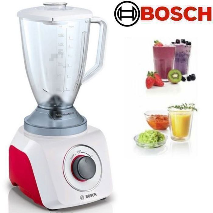 BOSCH MMB21P0R Blender classique SilentMixx - Blanc