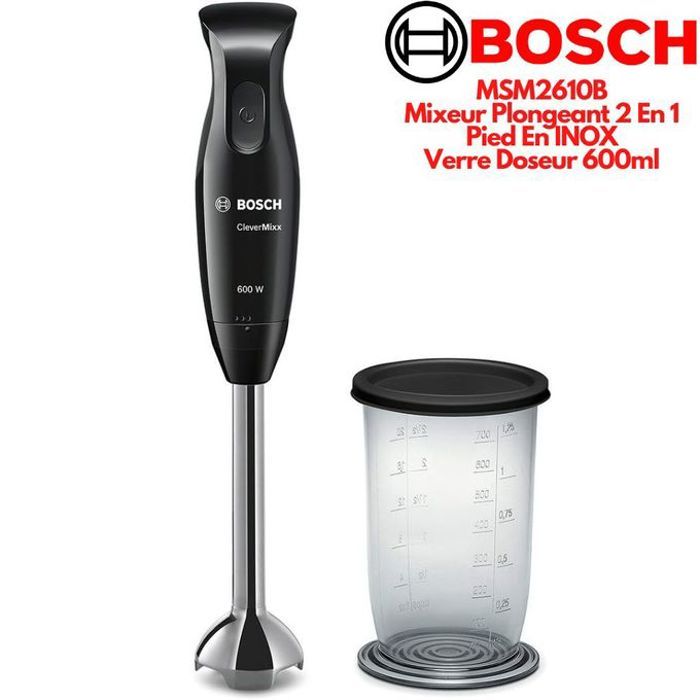 Mixeur à main - BOSCH - MSM2610B - 600W - Anthracite
