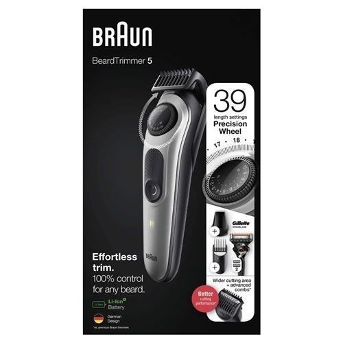 BRAUN 5 BT5360 TONDEUSE À BARBE POUR HOMME, TONDEUSE POUR VISAGE, CHEV
