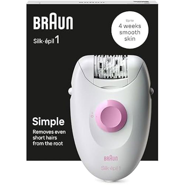 Épilateur - BRAUN - Silk Épilateur 1 1-010 - Épilation à la pince - Filaire - Tête aisselles