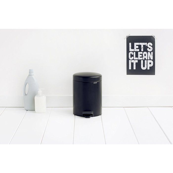 BRABANTIA Poubelle à pédale NewIcon - 5L - Noir mat