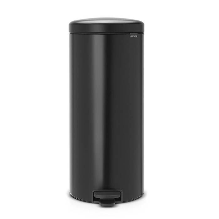 BRABANTIA Poubelle à pédale NEWLCON - Noir mat - 30 L