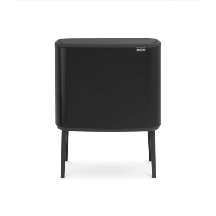 BRABANTIA Poubelle Bo Touch Bin - 36 L - Noir mat