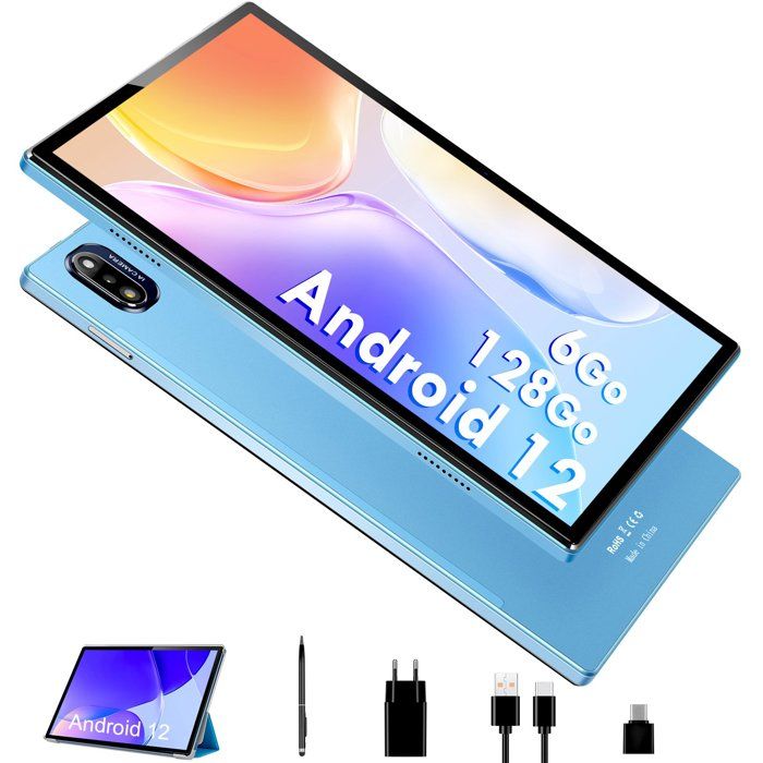 BRILLAR T16 Tablette Tactile-Huit Cores-6 Go RAM-128 Go ROM-Android 12-5G WIFI