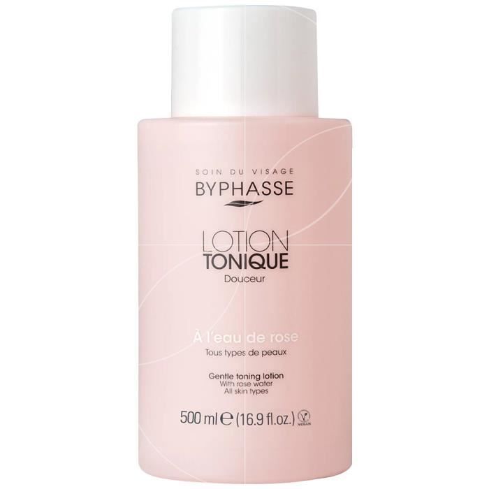 Lotion tonique douceur à l'eau de rose 500ml