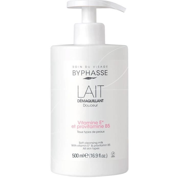 Lait démaquillant douceur pompe 500 ml