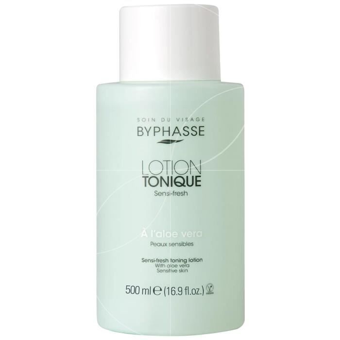 Lotion tonique - Byphasse - Sensi-fresh - 500 ml - Hypoallergénique - Peaux sensibles