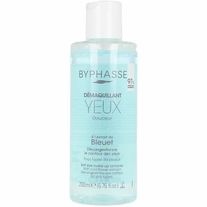 Démaquillant - Byphasse - Bleuet - 200 ml - Hypoallergénique - Tous types de peau