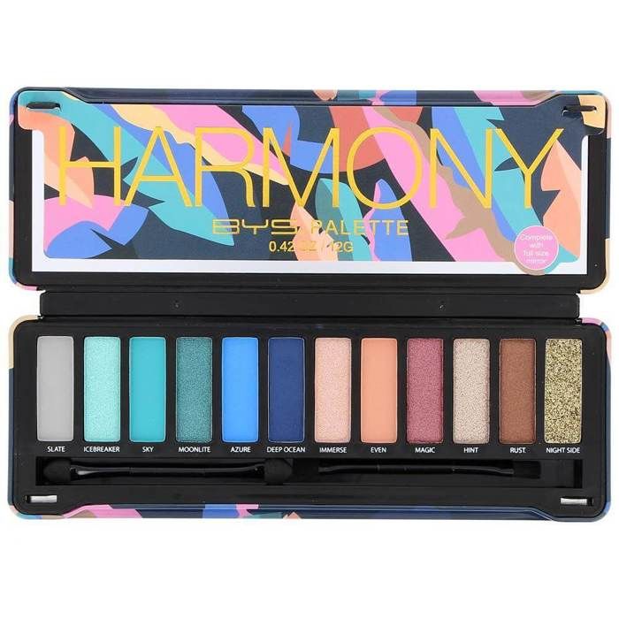 BYS HAYMONY ESHADOW PALETTE 12 COLOURS