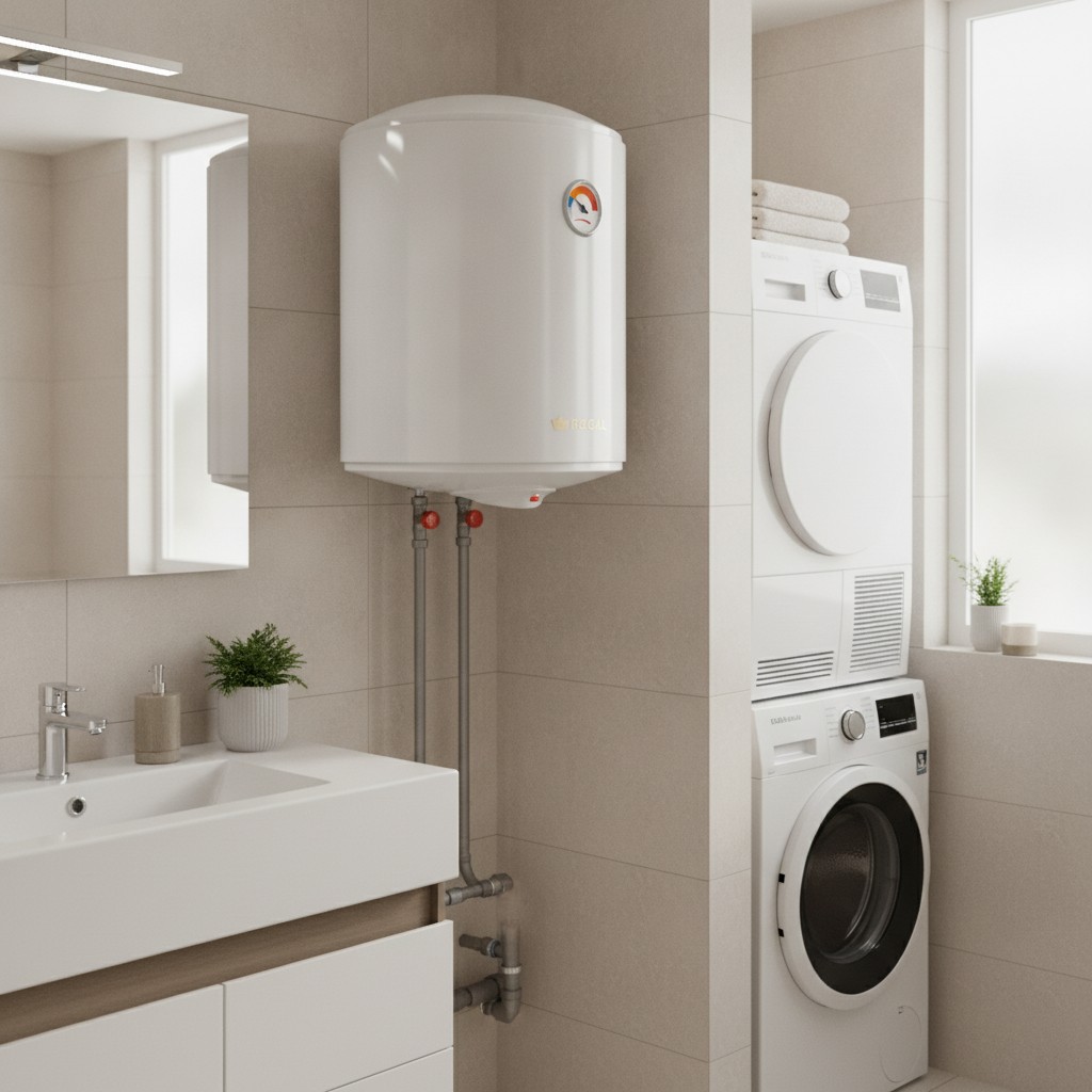 Chauffe-Eau Électrique 50 Litres Vertical 1500 W Thermomètre intégré - Marjane Mall - Image 3
