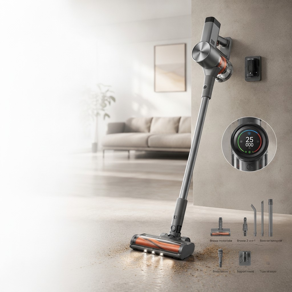 XIAOMI Aspirateur Balai Sans Fil G20 Max 25000 Pa Écran couleur LED, 180 AW avec Filtres lavables - Marjane Mall - Image 2