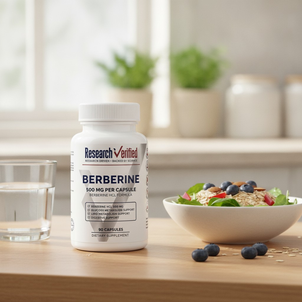 Berbérine HCL 500 mg – 90 Capsules Végétales  Research Verified - Marjane Mall - Image 3