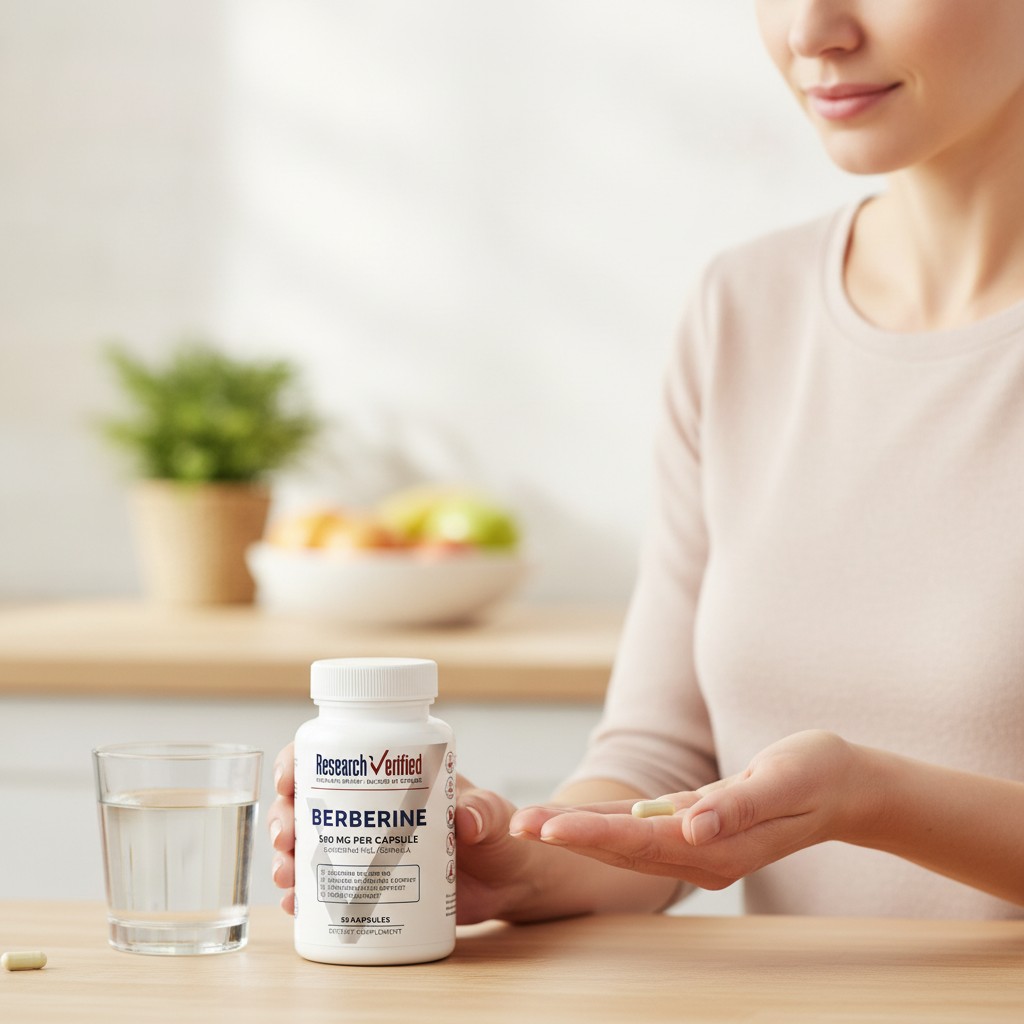 Berbérine HCL 500 mg – 90 Capsules Végétales  Research Verified - Marjane Mall - Image 4