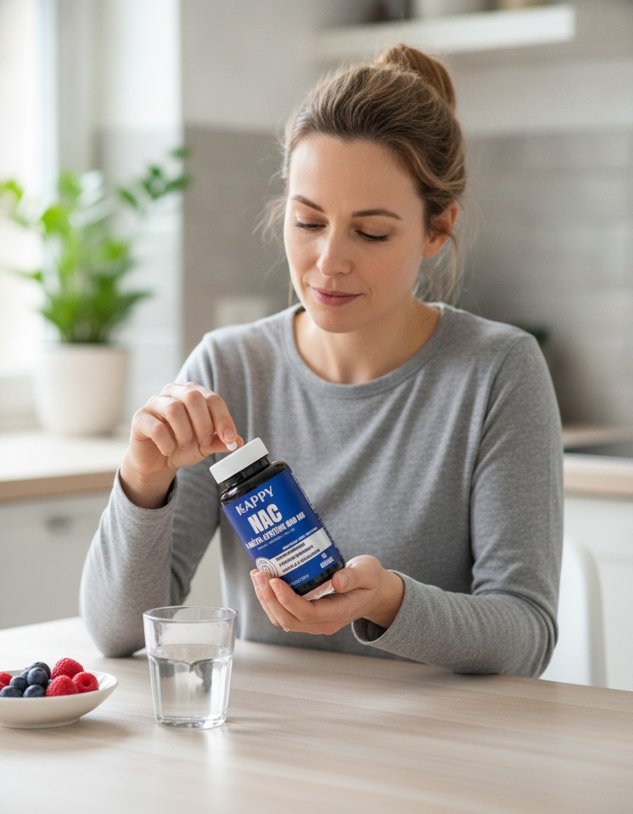 KAPPY NAC 600 mg + Vitamine C 80 mg – Soutien Respiratoire, Antioxydant & Détox – 90 Gélules - Marjane Mall - Image 4