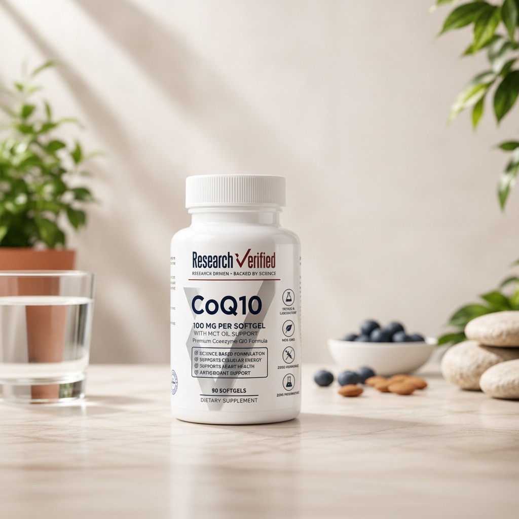 CoQ10 100 mg avec Huile MCT – Coenzyme Q10, 90 Softgels Research Verified - Marjane Mall - Image 3