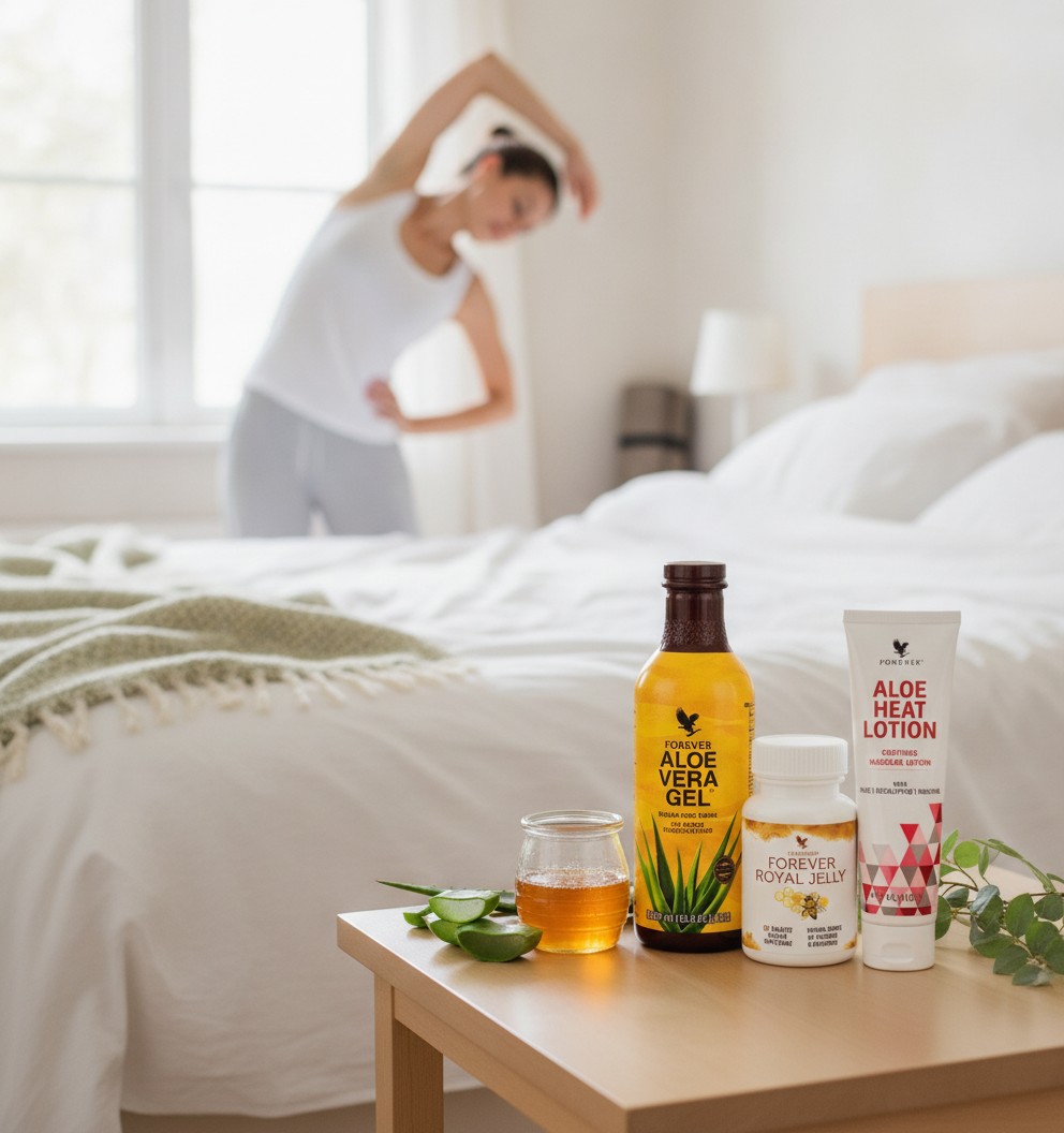 Pack Soulagement Sciatique & Mal de Dos Forever – Trio Aloe Vera, Gelée Royale & Aloe Heat Lotion - Marjane Mall - Image 3