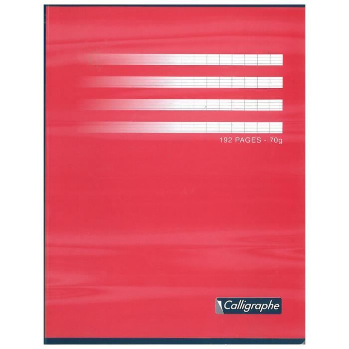 Cahier brochure rembordée souple 17x22 192p séyès 70g