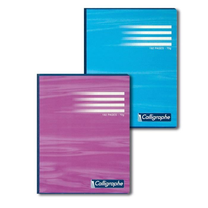 Cahier brochure rembordée collée 21x29,7 192p séyès 70g