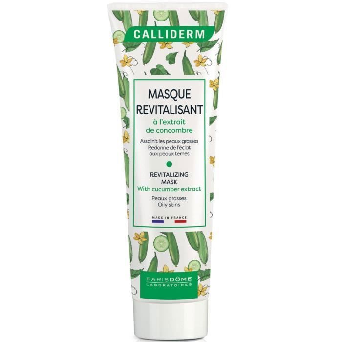 Masque revitalisant - CALLIDERM - Concombre - Vegan - 50 ml - Tous types de peau