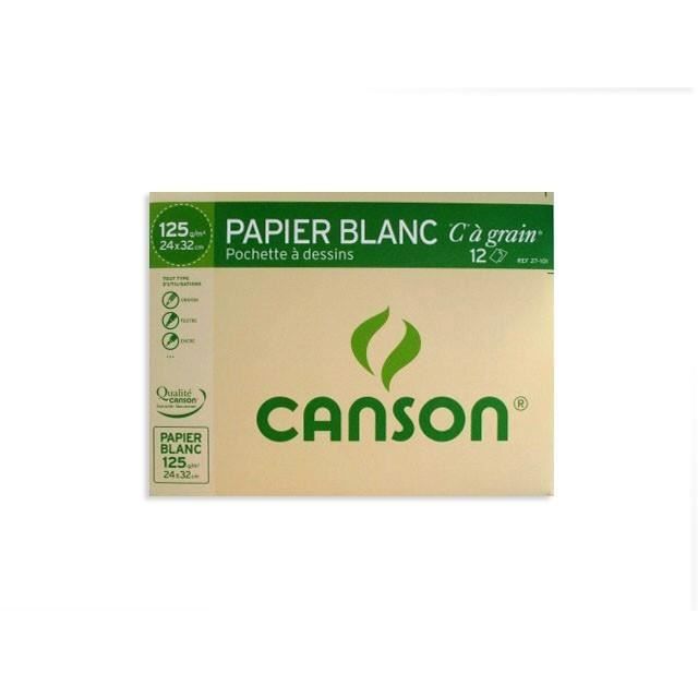 Canson - Pochette 24 x 32 cm de papier à dessin…