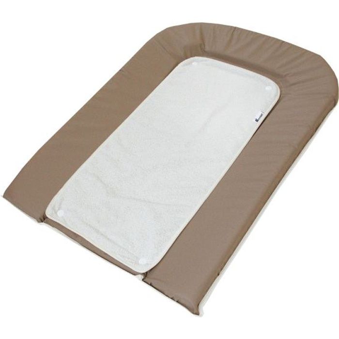 CANDIDE Matelas à Langer Taupe + 2 Eponges